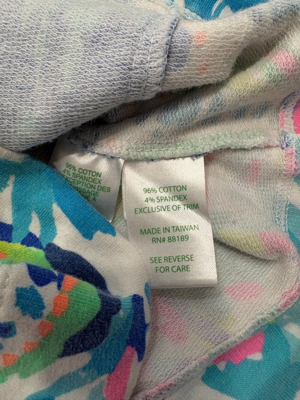 🌟 LILLY PULITZER 🌟 1/2 ZIP PRINTED SKIPPER POPOVER TOP BLUE SZ L - Picture 6 of 7